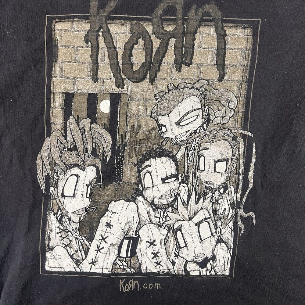 VTG Korn Sick And Twisted Tour 2000 Black Size L